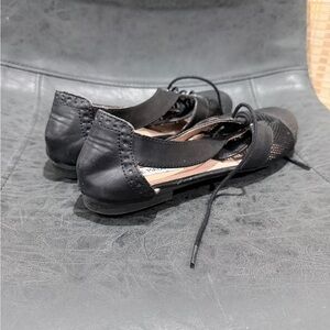 Steve Madden Black Mesh Flats